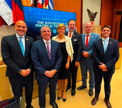 Imagen de Lago Rodríguez participó en Estados Unidos de una reunión sobre el Resurgimiento del Terrorismo Político